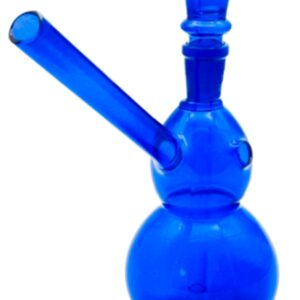 2670-glass bong blue sides mouth