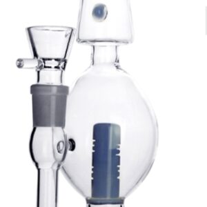 2818-glass bong blue dots